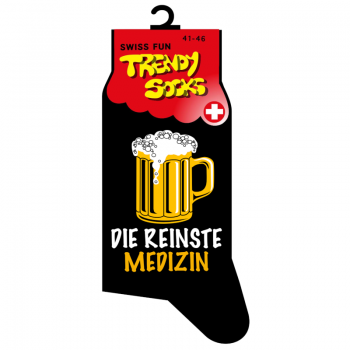 Socken "Bier - Die reinste Medizin"